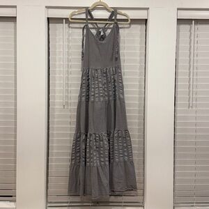 Amadi Bluish/Grayish Seersucker Dress from Anthropology